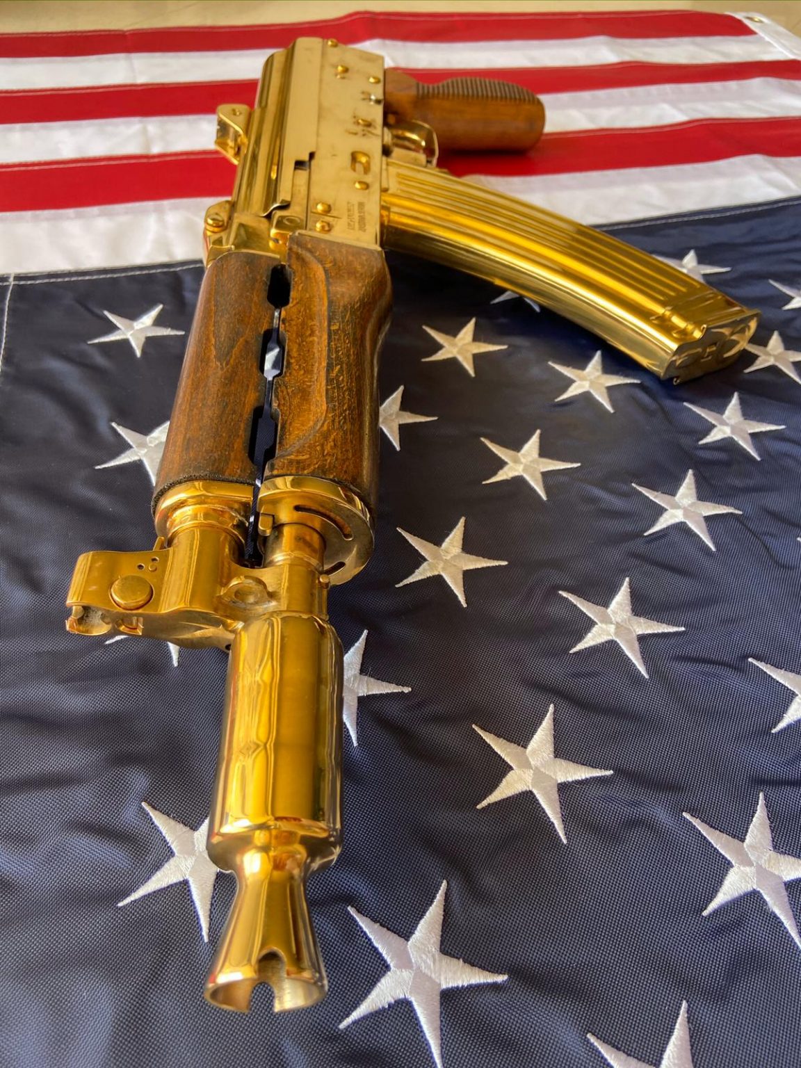 Gold AKS74U American Golden Gun