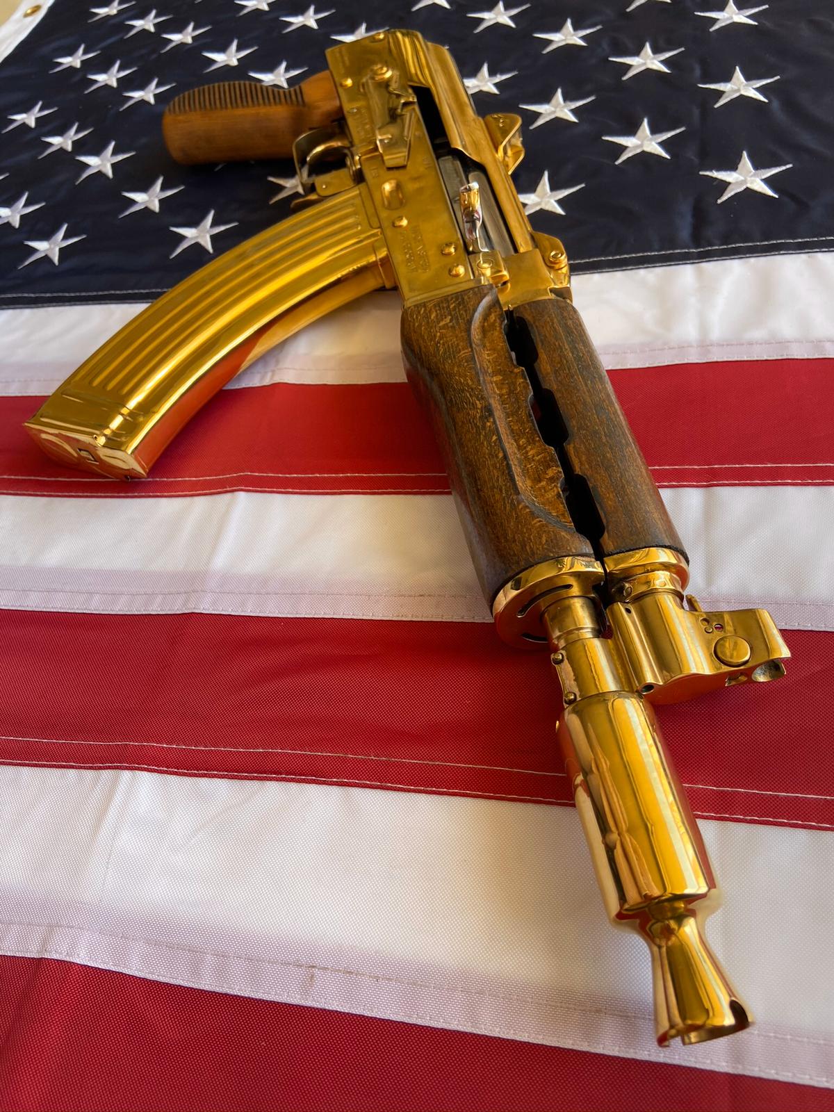 Gold AKS74U American Golden Gun