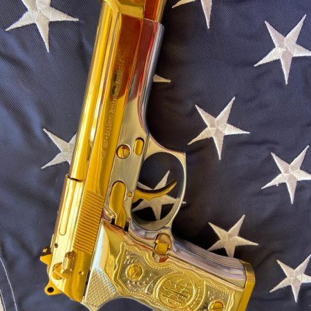 Gold Beretta 9mm