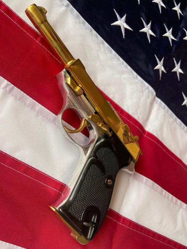 Gold plated luger