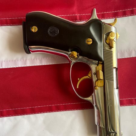 FN Browning BDA380 with gold accents