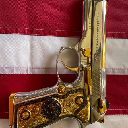 Custom Gold Beretta 9mm