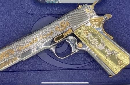 Colt 1911 in .45 ACP - Trump engraving